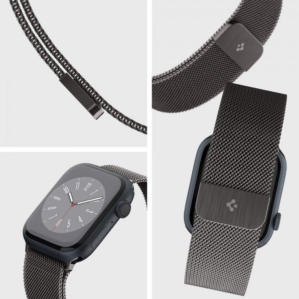 Spigen Apple Watch 44/45/46mm/Ultra 49mm Armbånd Metal Fit Graphite