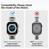 Spigen Watch 44mm/Watch 45mm/Watch 46mm/Watch Ultra 49mm Armbånd Modern Fit 316L Sølv