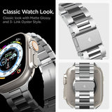 Spigen Watch 44mm/Watch 45mm/Watch 46mm/Watch Ultra 49mm Armbånd Modern Fit 316L Sølv