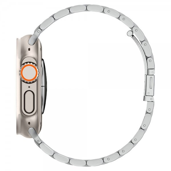Spigen Watch 44mm/Watch 45mm/Watch 46mm/Watch Ultra 49mm Armbånd Modern Fit 316L Sølv