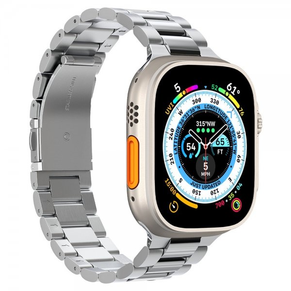 Spigen Watch 44mm/Watch 45mm/Watch 46mm/Watch Ultra 49mm Armbånd Modern Fit 316L Sølv