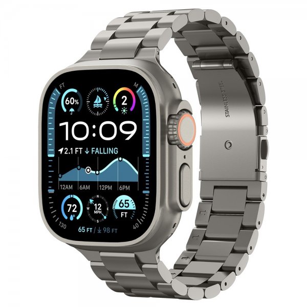 Spigen Apple Watch 44/45/46mm/Ultra 49mm Armbånd Modern Fit Titanium Natural Titanium