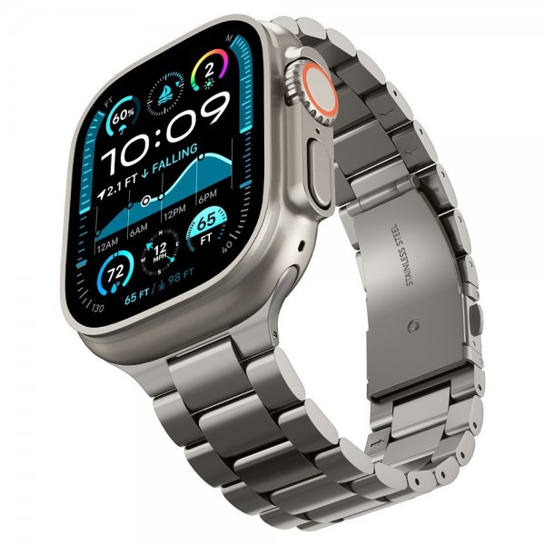 Spigen Apple Watch 44/45/46mm/Ultra 49mm Armbånd Modern Fit Titanium Natural Titanium
