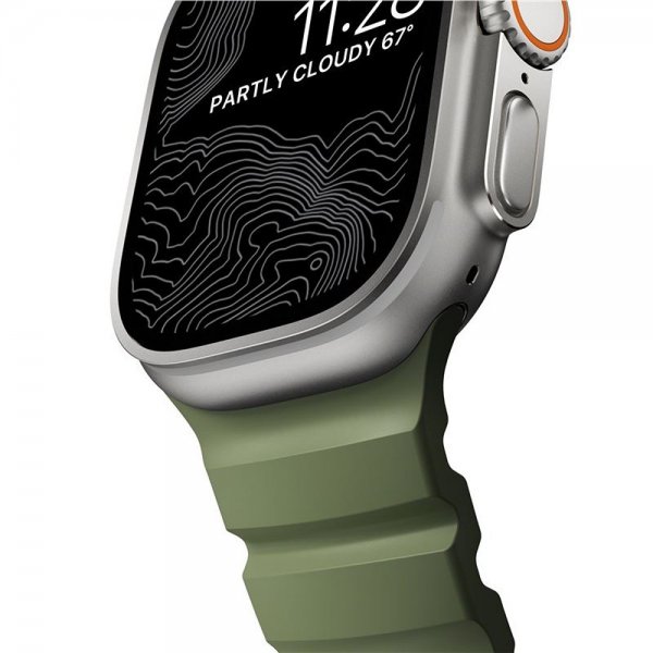 Nomad Apple Watch 44/45/46mm/Ultra 49mm Armbånd Rocky Point Natural Forest