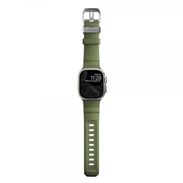 Nomad Apple Watch 44/45/46mm/Ultra 49mm Armbånd Rocky Point Natural Forest