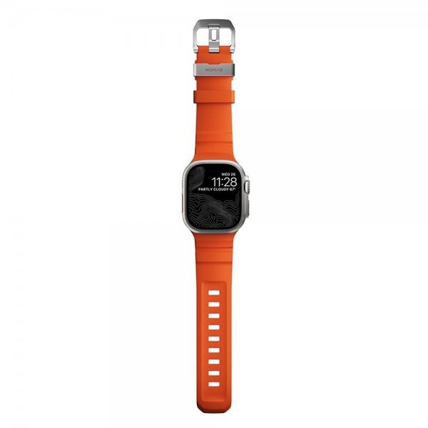 Nomad Apple Watch 44/45/46mm/Ultra 49mm Armbånd Rocky Point Natural Magma