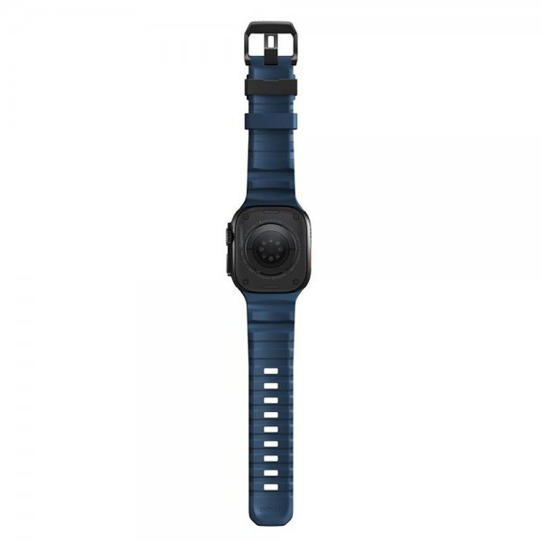 Nomad Apple Watch 44/45/46mm/Ultra 49mm Armbånd Rocky Point Svart Atlantic