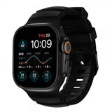 Nomad Apple Watch 44/45/46mm/Ultra 49mm Armbånd Rocky Point Svart Carbon Black
