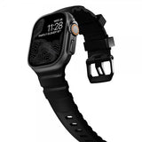 Nomad Apple Watch 44/45/46mm/Ultra 49mm Armbånd Rocky Point Svart Carbon Black
