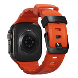 Nomad Apple Watch 44/45/46mm/Ultra 49mm Armbånd Rocky Point Svart Magma