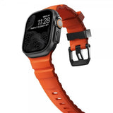 Nomad Apple Watch 44/45/46mm/Ultra 49mm Armbånd Rocky Point Svart Magma