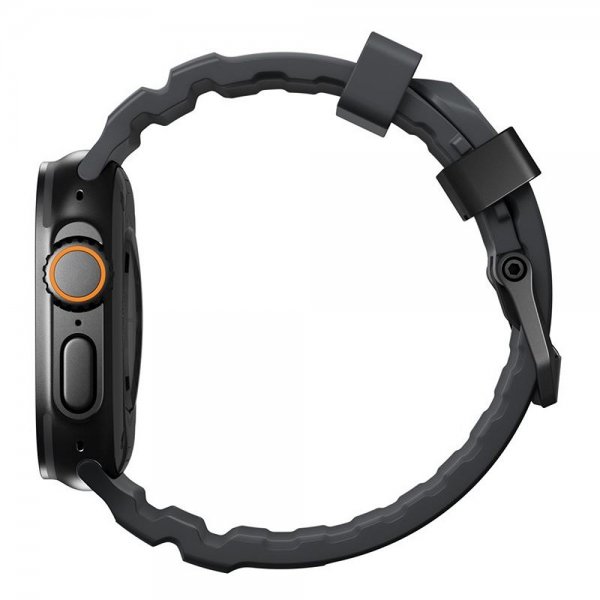 Nomad Apple Watch 44/45/46mm/Ultra 49mm Armbånd Rocky Point Svart Storm