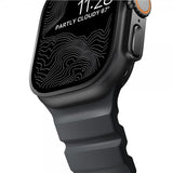 Nomad Apple Watch 44/45/46mm/Ultra 49mm Armbånd Rocky Point Svart Storm