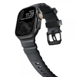 Nomad Apple Watch 44/45/46mm/Ultra 49mm Armbånd Rocky Point Svart Storm