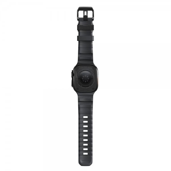 Nomad Apple Watch 44/45/46mm/Ultra 49mm Armbånd Rocky Point Svart Storm