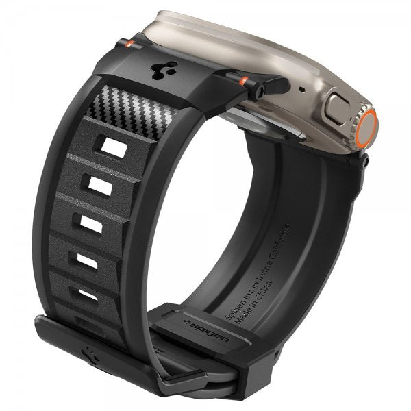 Spigen Apple Watch 44/45/46mm/Ultra 49mm Armbånd Rugged Ultra Matte Black