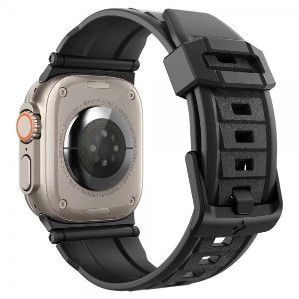 Spigen Apple Watch 44/45/46mm/Ultra 49mm Armbånd Rugged Ultra Matte Black