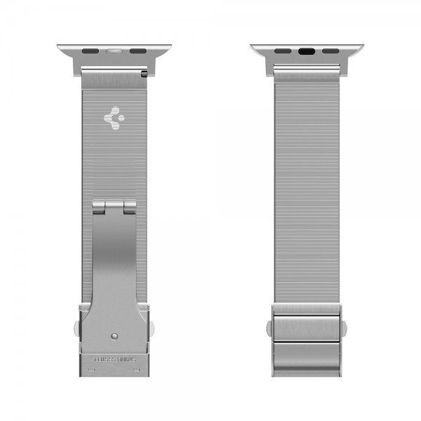 Spigen Apple Watch 44/45/46mm/Ultra 49mm Armbånd Sleek Link Sølv