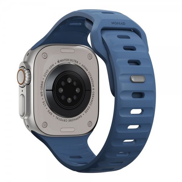 Nomad Apple Watch 44/45/46mm/Ultra 49mm Armbånd Sport Band Naval Blue