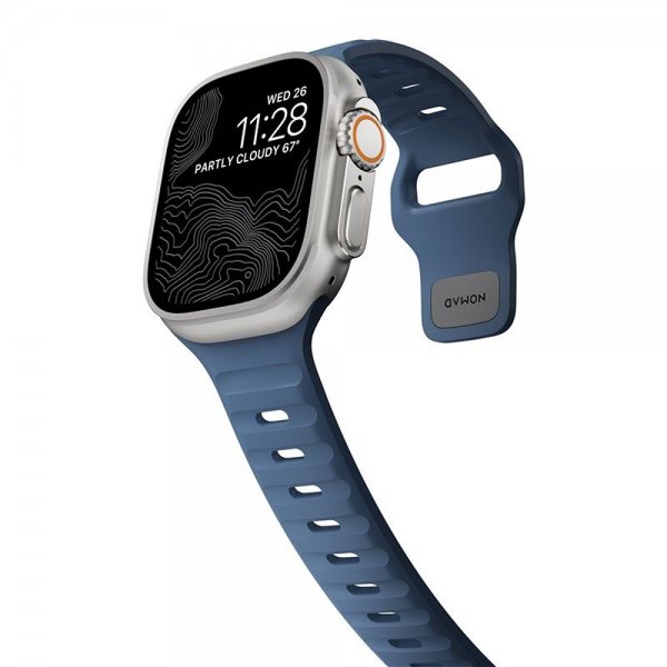 Nomad Apple Watch 44/45/46mm/Ultra 49mm Armbånd Sport Band Naval Blue