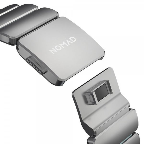 Nomad Apple Watch 44/45/46mm/Ultra 49mm Armbånd Stratos Band Natural Icy Blue Glow