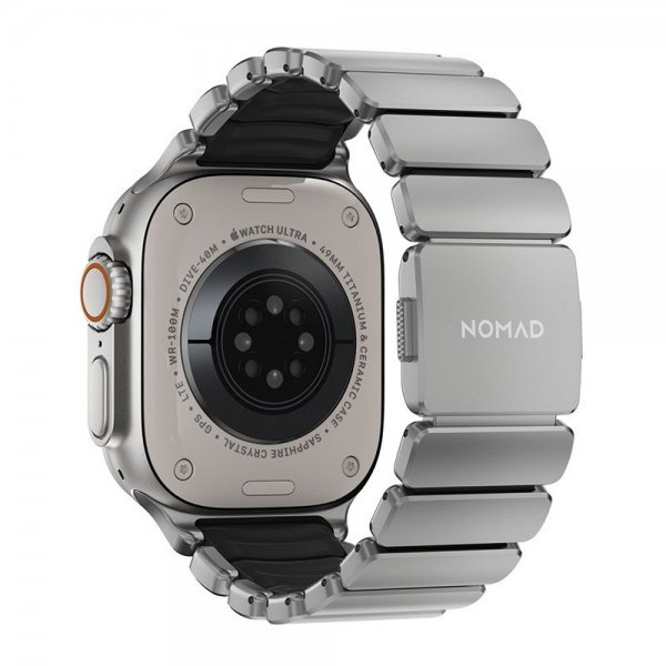 Nomad Apple Watch 44/45/46mm/Ultra 49mm Armbånd Stratos Band Natural Svart