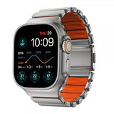 Nomad Apple Watch 44/45/46mm/Ultra 49mm Armbånd Stratos Band Natural Ultra Orange