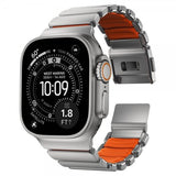 Nomad Apple Watch 44/45/46mm/Ultra 49mm Armbånd Stratos Band Natural Ultra Orange