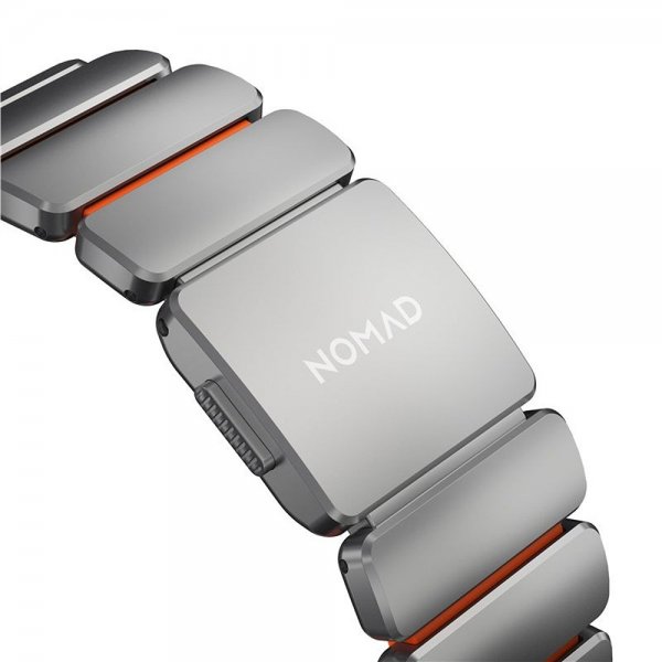 Nomad Apple Watch 44/45/46mm/Ultra 49mm Armbånd Stratos Band Natural Ultra Orange