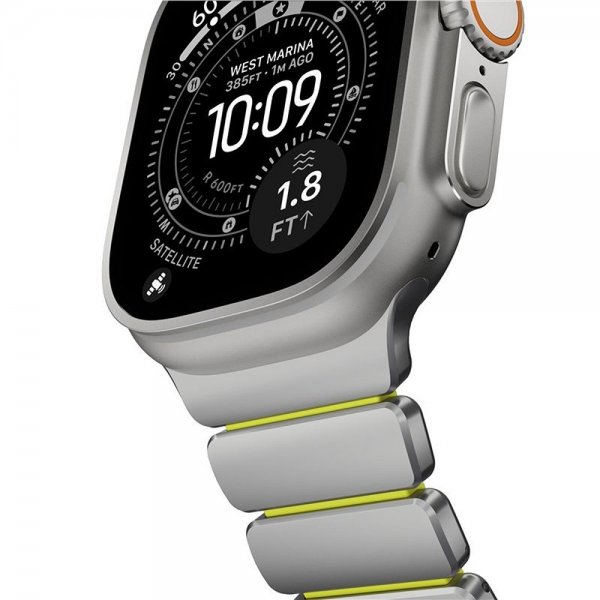 Nomad Apple Watch 44/45/46mm/Ultra 49mm Armbånd Stratos Band Natural Volt