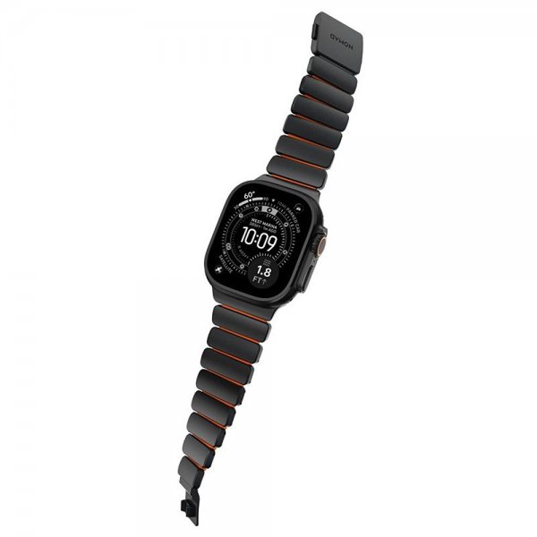Nomad Apple Watch 44/45/46mm/Ultra 49mm Armbånd Stratos Band Svart