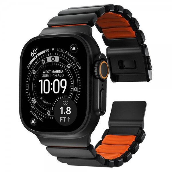 Nomad Apple Watch 44/45/46mm/Ultra 49mm Armbånd Stratos Band Svart