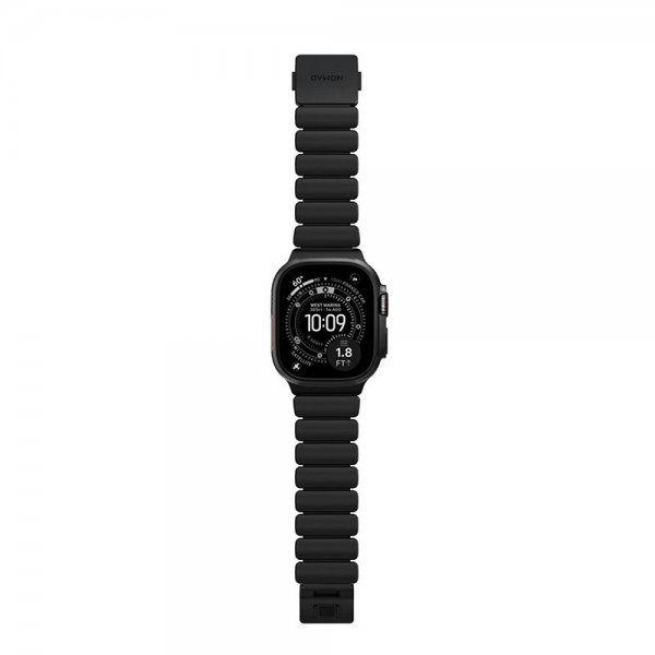 Nomad Apple Watch 44/45/46mm/Ultra 49mm Armbånd Stratos Band Svart Ultra Orange
