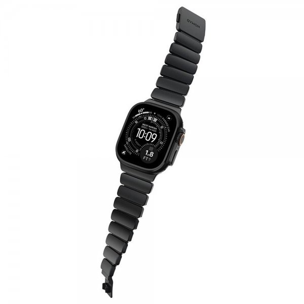 Nomad Apple Watch 44/45/46mm/Ultra 49mm Armbånd Stratos Band Svart Ultra Orange
