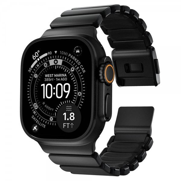 Nomad Apple Watch 44/45/46mm/Ultra 49mm Armbånd Stratos Band Svart Ultra Orange