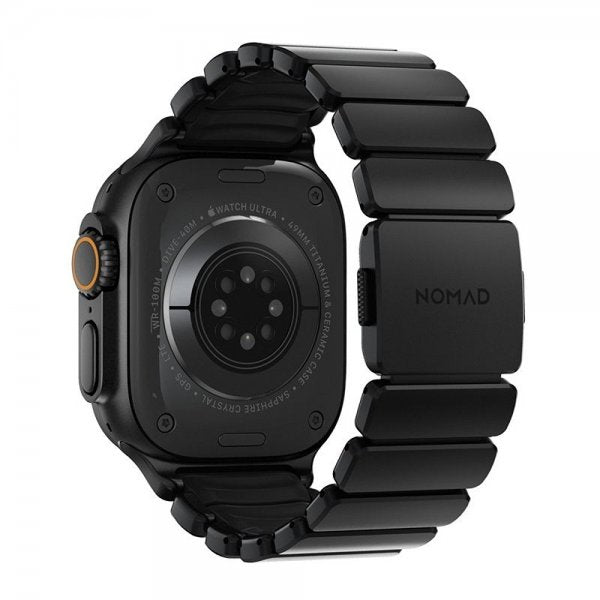 Nomad Apple Watch 44/45/46mm/Ultra 49mm Armbånd Stratos Band Svart Ultra Orange