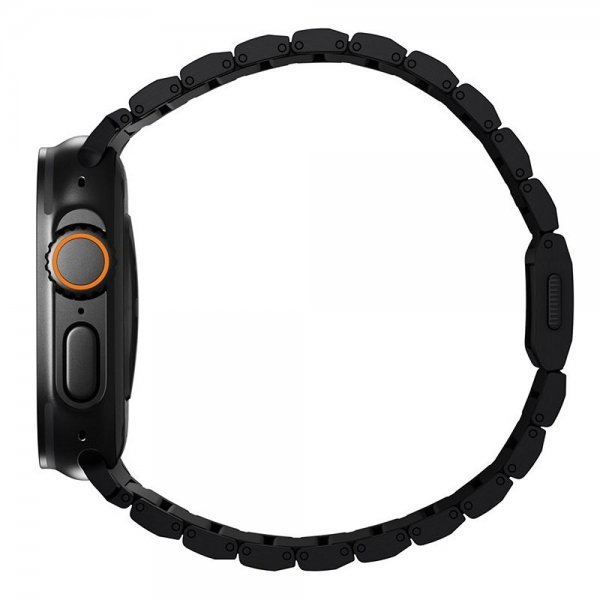 Nomad Apple Watch 44/45/46mm/Ultra 49mm Armbånd Titanium Band Svart