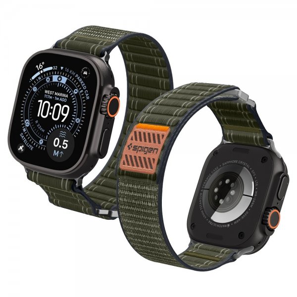 Spigen Apple Watch 44/45/46mm/Ultra 49mm Armbånd WBF0 Grønn