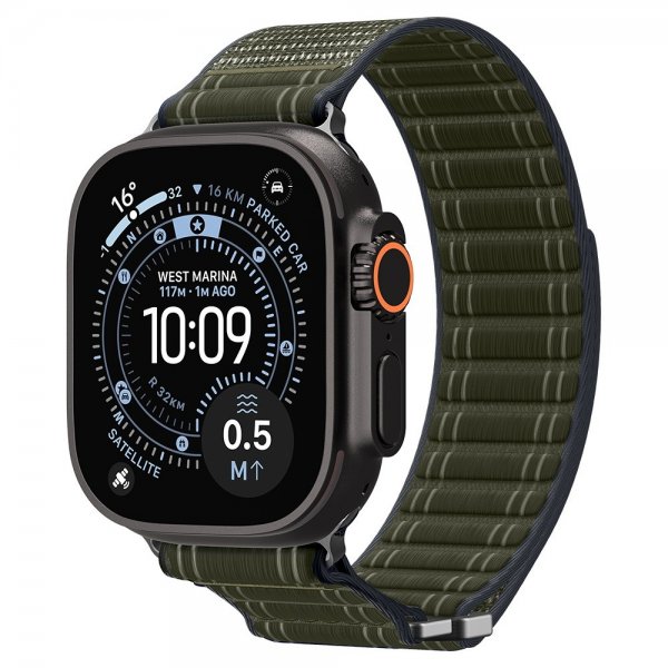 Spigen Apple Watch 44/45/46mm/Ultra 49mm Armbånd WBF0 Grønn
