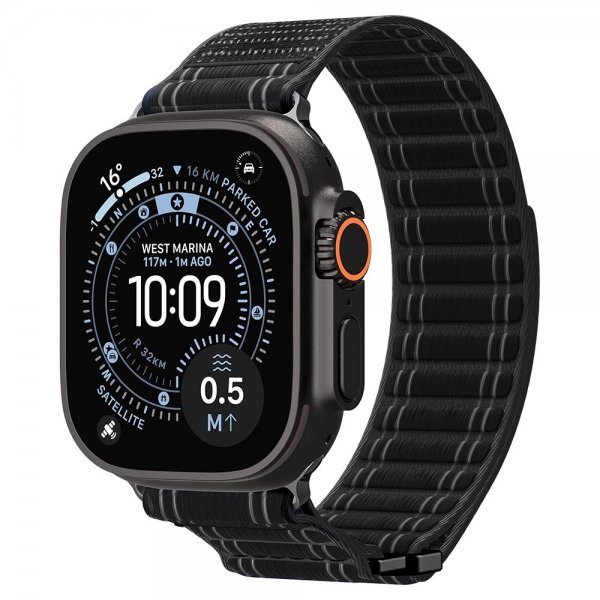 Spigen Apple Watch 44/45/46mm/Ultra 49mm Armbånd WBF0 Svart