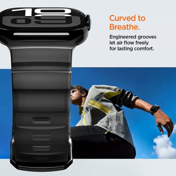 Spigen Apple Watch 44/45/46mm/Ultra 49mm Armbånd WBS2 Svart