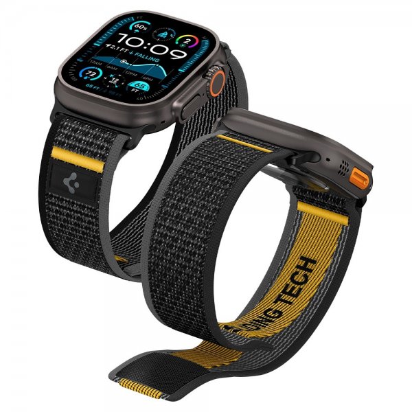 Spigen Apple Watch 44/45/46mm/Watch Ultra 49mm Armbånd Athlex Air Active Black