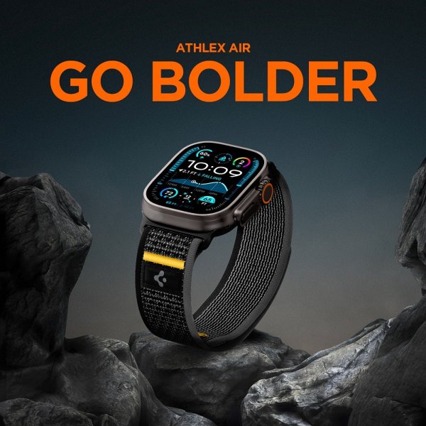 Spigen Apple Watch 44/45/46mm/Watch Ultra 49mm Armbånd Athlex Air Active Black