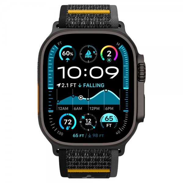 Spigen Apple Watch 44/45/46mm/Watch Ultra 49mm Armbånd Athlex Air Active Black