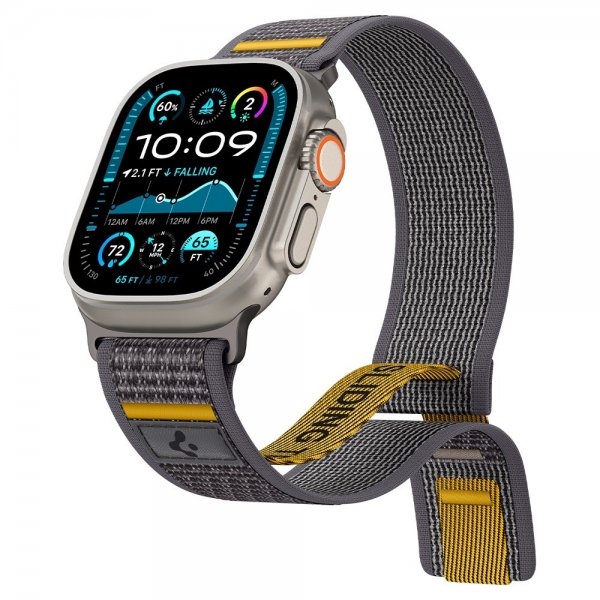Spigen Apple Watch 44/45/46mm/Watch Ultra 49mm Armbånd Athlex Air Active Gray