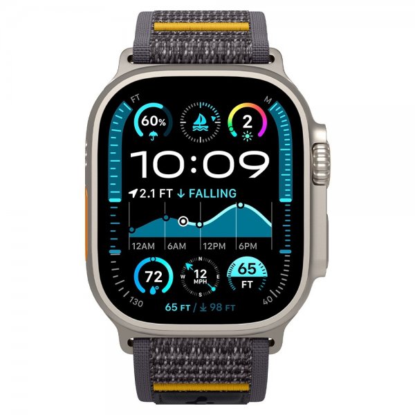 Spigen Apple Watch 44/45/46mm/Watch Ultra 49mm Armbånd Athlex Air Active Gray
