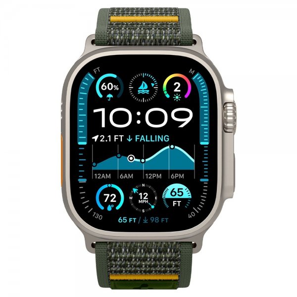Spigen Apple Watch 44/45/46mm/Watch Ultra 49mm Armbånd Athlex Air Active Gray