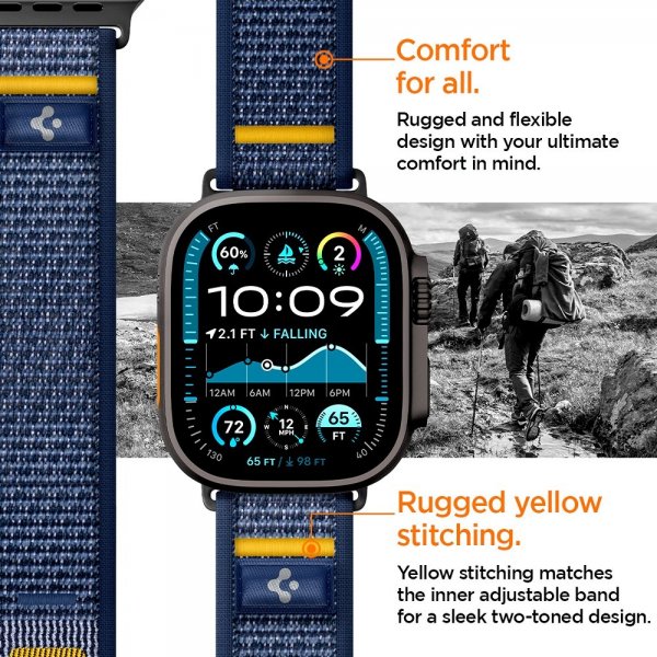 Spigen Apple Watch 44/45/46mm/Watch Ultra 49mm Armbånd Athlex Air Active Navy