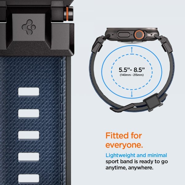 Spigen Apple Watch 44/45/46mm/Watch Ultra 49mm Armbånd DuraPro Armor Navy Blue