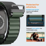 Spigen Apple Watch 44/45/46mm/Watch Ultra 49mm Armbånd WBF1 Svart Grønn